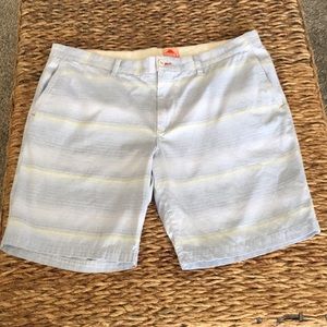 Tommy Bahama Relax shorts. 100% cotton. 9” inseam. Light blue/yellow. Size 42